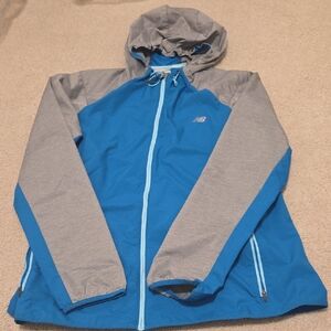 New Balance Blue and Gray Windbreaker